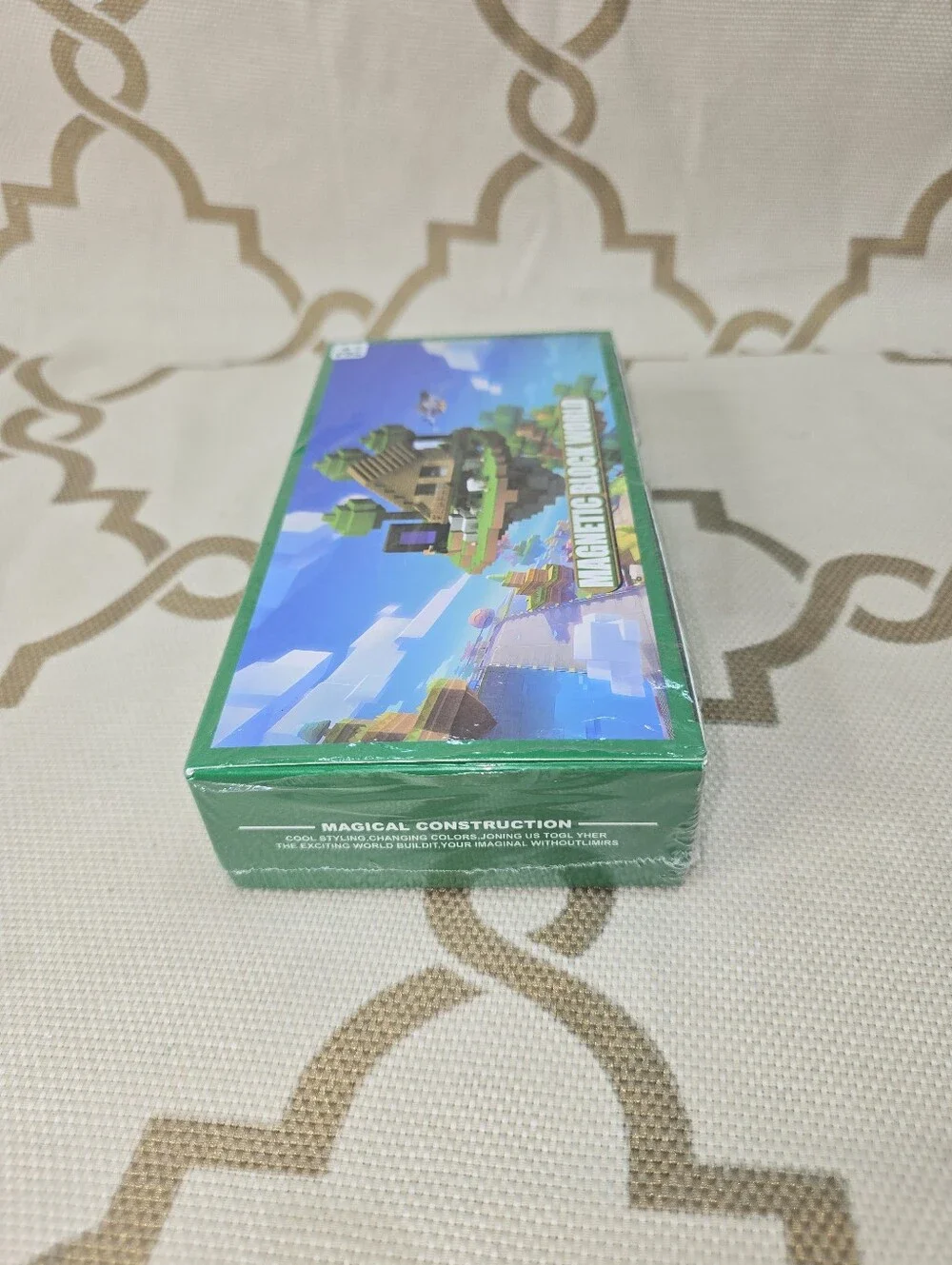 Magnetic Block World Building Cubes Pixel Style Toy Construction New